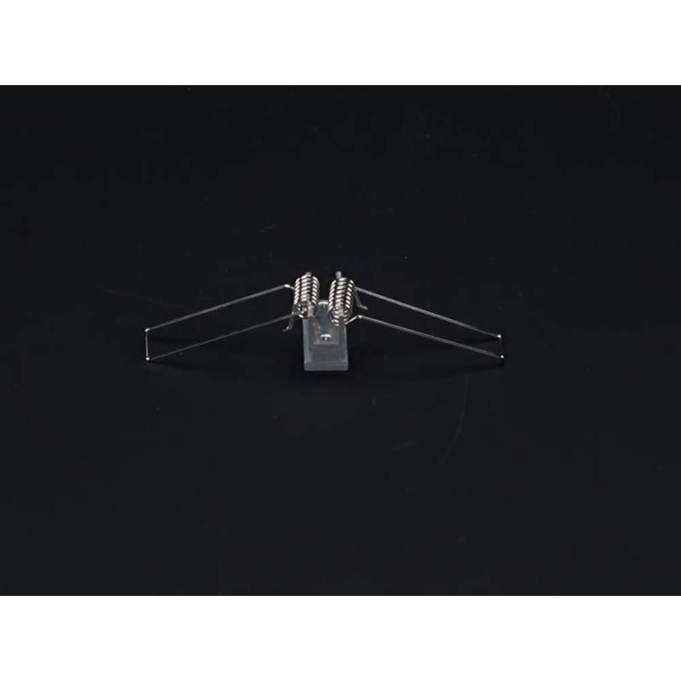 Deko-Light Profil Zubehör, Nutenstein mit Spannfedern Set 2 Stk, Aluminium, Silber, Tiefe: 25 mm, Höhe: 17 mm