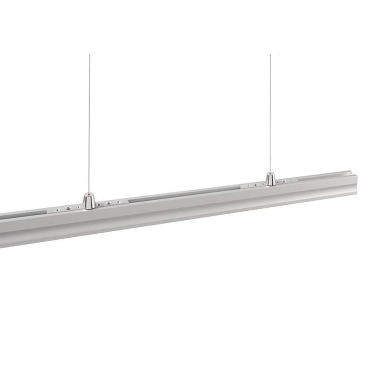 Deko-Light Profil Zubehör, Seilabhängung (schwenkbar) Set 2 Stk, Metall, Silber