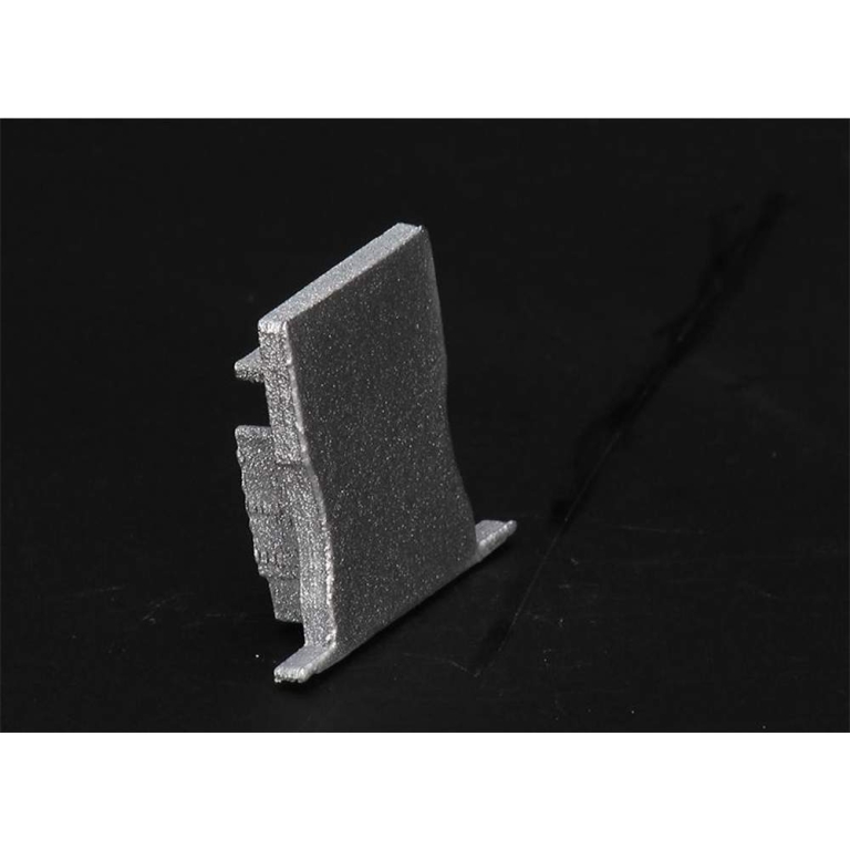 Deko-Light Profil Endkappe, Endkappe P-ET-04-12 Set 2 Stk, Aluminium, Silber, Tiefe: 27 mm, Breite: 18 mm, Höhe