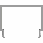 Deko-Light, Profil Abdeckung, PLANO ES u. BSH - Diffusor opal, Länge 2500mm, Kunststoff, Opal, Tiefe