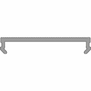 Deko-Light, Profil Abdeckung, PLANO ES u. BSH - Diffusor flach Mikroprisma, Länge 2000mm, PMMA, Mikr