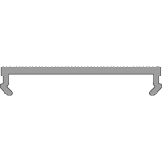 Deko-Light, Profil Abdeckung, PLANO ES u.BSH - Diffusor flach Mikroprisma, Länge 2500mm, PMMA, Mikro