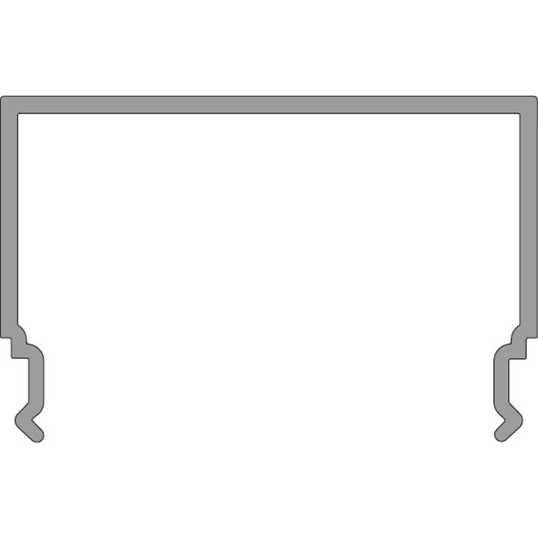 Deko-Light Deko-Light, Profil Abdeckung, PLANO MS - Diffusor opal, Länge 2000mm, Kunststoff, Opal, Tiefe: 2000