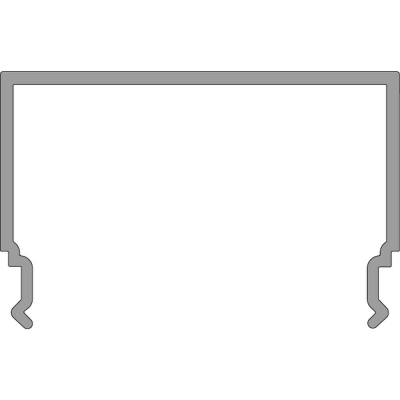 Deko-Light Deko-Light, Profil Abdeckung, PLANO MS - Diffusor opal, Länge 2000mm, Kunststoff, Opal, Tiefe: 2000