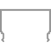 Deko-Light, Profil Abdeckung, PLANO MS - Diffusor opal, Länge 2000mm, Kunststoff, Opal, Tiefe: 2000