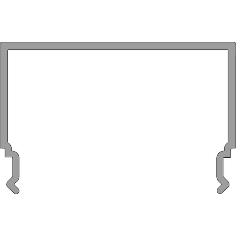 Deko-Light Deko-Light, Profil Abdeckung, PLANO MS - Diffusor opal, Länge 2500mm, Kunststoff, Opal, Tiefe: 2500