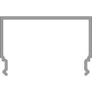 Deko-Light, Profil Abdeckung, PLANO MS - Diffusor opal, Länge 2500mm, Kunststoff, Opal, Tiefe: 2500