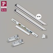 URail Basissystem Weiß Bundle-Set + Mitteleinspeisung + 2x 1m Schiene