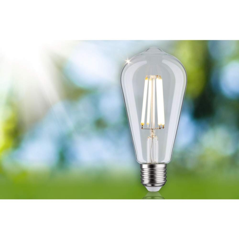 Paulmann Eco-Line Filament 230V LED Kolben ST64 E27   840lm 4W 3000K  Klar
