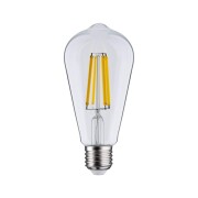 Eco-Line Filament 230V LED Kolben ST64 E27   840lm 4W 3000K  Klar
