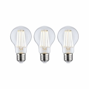 Eco-Line Filament 230V LED Birne E27 3er-Pack  3x840lm 3x4W 3000K  Klar
