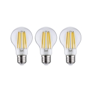 Eco-Line Filament 230V LED Birne E27 3er-Pack  3x840lm 3x4W 3000K  Klar