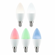 Standard 230V Smart Home Zigbee 3.0 LED Kerze E14 470lm 5W RGBW+ dimmbar Matt