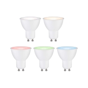 Standard 230V Smart Home Zigbee 3.0 LED Reflektor GU10 350lm 4,8W RGBW+ dimmbar Weiß matt