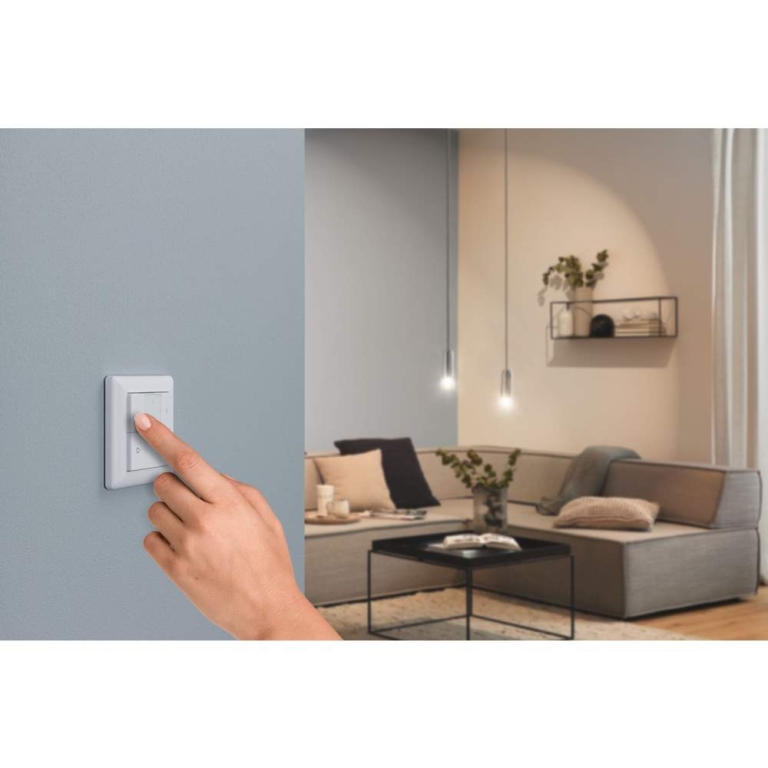 Paulmann Preisattraktives Starterset Smart Home Zigbee 3.0 LED Birne Gateway + Filament 230V LED Birne E27 RGBW + Schalter