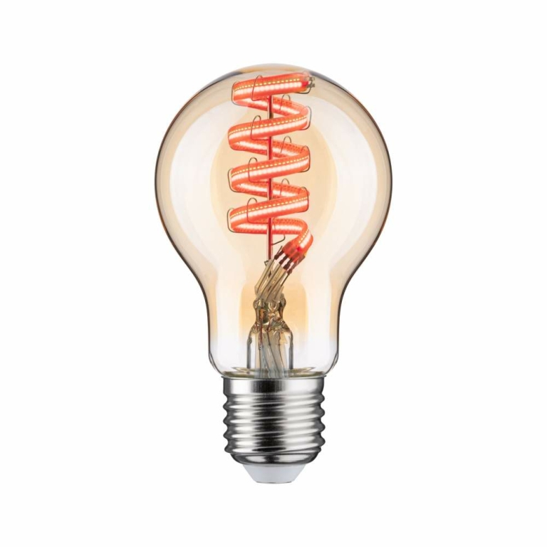 Paulmann Filament 230V Smart Home Zigbee 3.0 LED Birne E27  470lm 6,3W RGBW+ dimmbar Gold