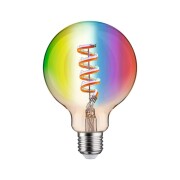 Filament 230V Smart Home Zigbee 3.0 LED Globe G95 E27  470lm 6,3W RGBW+ dimmbar Gold
