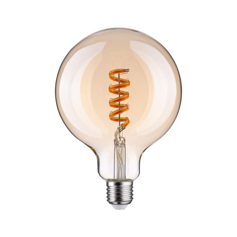 Paulmann Filament 230V Smart Home Zigbee 3.0 LED Globe G125 E27  470lm 6,3W RGBW+ dimmbar Gold