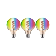 Filament 230V Smart Home Zigbee 3.0 LED Globe G95 E27  3x470lm 3x6,3W RGBW+ dimmbar Gold