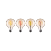 Filament 230V Smart Home Zigbee 3.0 LED Globe G95 E27  3x470lm 3x6,3W RGBW+ dimmbar Gold