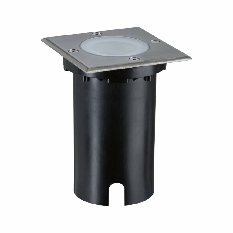 Paulmann LED Bodeneinbauleuchte Smart Home Zigbee 3.0 Floor IP67 eckig 110x110mm RGBW+ 4,9W 300lm 230V Eisen gebürstet Aluminium