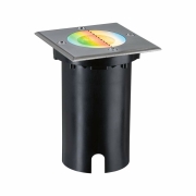 LED Bodeneinbauleuchte Smart Home Zigbee 3.0 Floor IP67 eckig 110x110mm RGBW+ 4,9W 300lm 230V Eisen gebürstet Aluminium