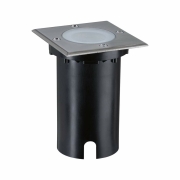 LED Bodeneinbauleuchte Smart Home Zigbee 3.0 Floor IP67 eckig 110x110mm RGBW+ 4,9W 300lm 230V Eisen gebürstet Aluminium