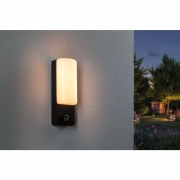 LED Außenwandleuchte Bonnie Bewegungsmelder insektenfreundlich und seewasserresistent IP44  93x77mm 2200 - 3000K 8,5W 560lm 230V  Anthrazit Aluminium