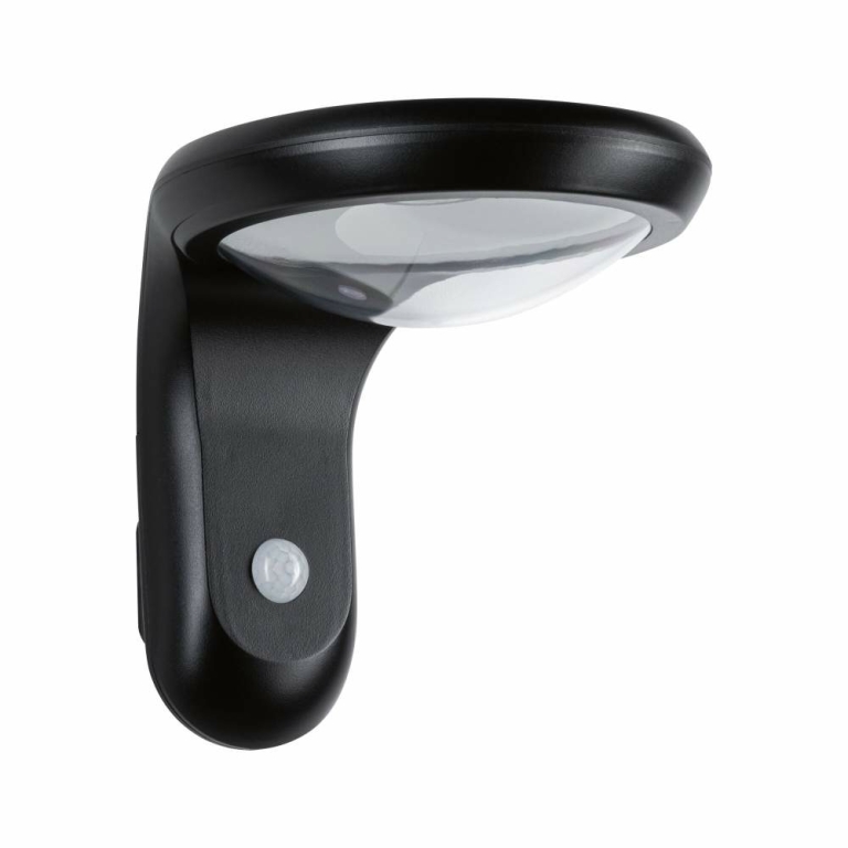 Paulmann Solar LED Außenwandleuchte Diskola Bewegungsmelder  IP44  180x234mm 3000K 3,5W 400lm   Anthrazit Kunststoff