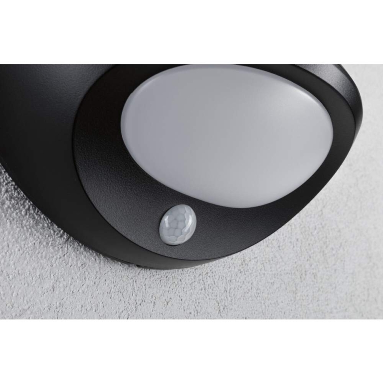 Paulmann Solar LED Außenwandleuchte Sorova Bewegungsmelder  IP44  230x125mm 3000K 3,5W 220lm   Anthrazit Kunststoff