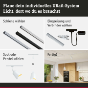 URail DecoSystems Metallschirm Alvaro 144mm Weiß/Gold matt
