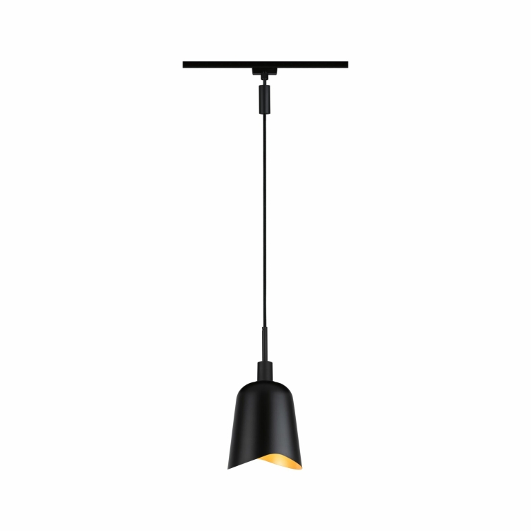 Paulmann URail DecoSystems Metallschirm Alvaro 144mm Schwarz matt/Gold matt