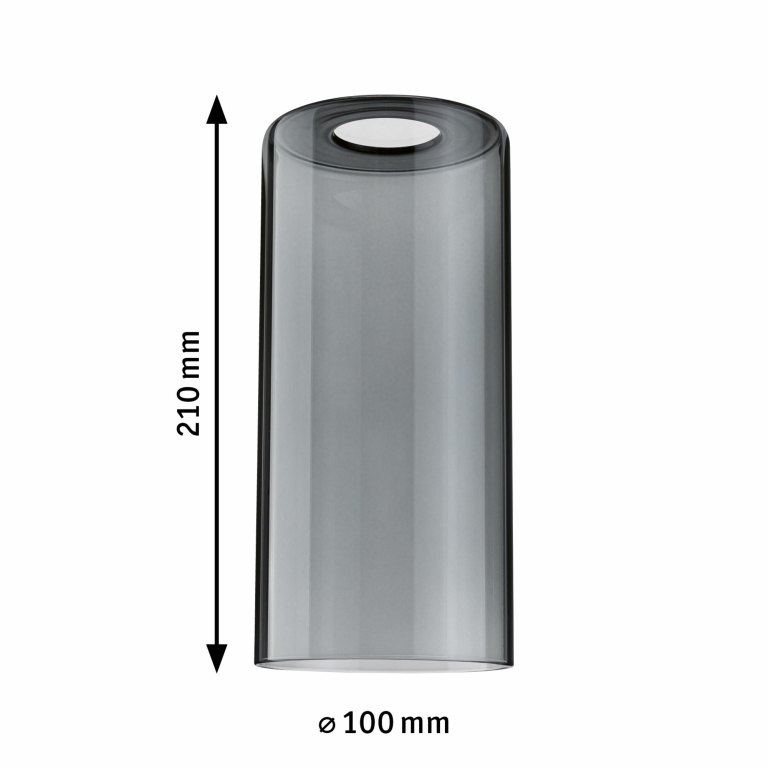 Paulmann URail 2Easy Glasschirm Raja 100mm Rauchglas