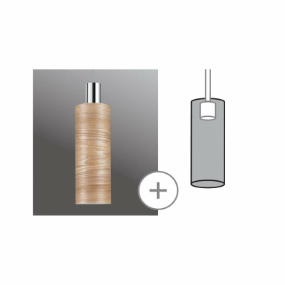 Paulmann URail 2Easy Schirm Vitus 110mm Holz FSC®-zertifiziert