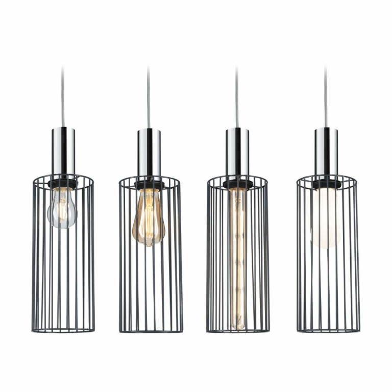 Paulmann URail 2Easy Metallschirm Biraha Anthrazit Cage-Design