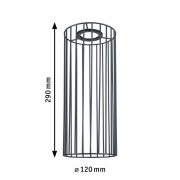 URail 2Easy Metallschirm Biraha Anthrazit Cage-Design