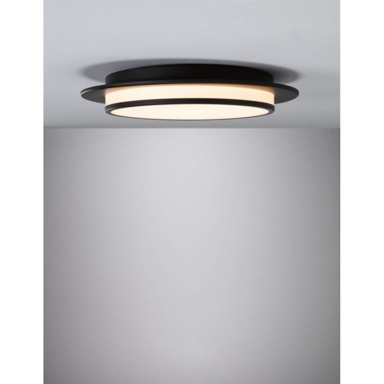 Paulmann LED Deckenleuchte 3-Step-Dim Egron    2700K 750lm 230V 16W dimmbar Schwarz matt