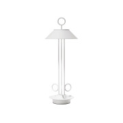 Akku-Tischleuchte Nudiderot 425mm schneeweiß 2,2W FlexMood 2200K/2700K IP54 168/197lm