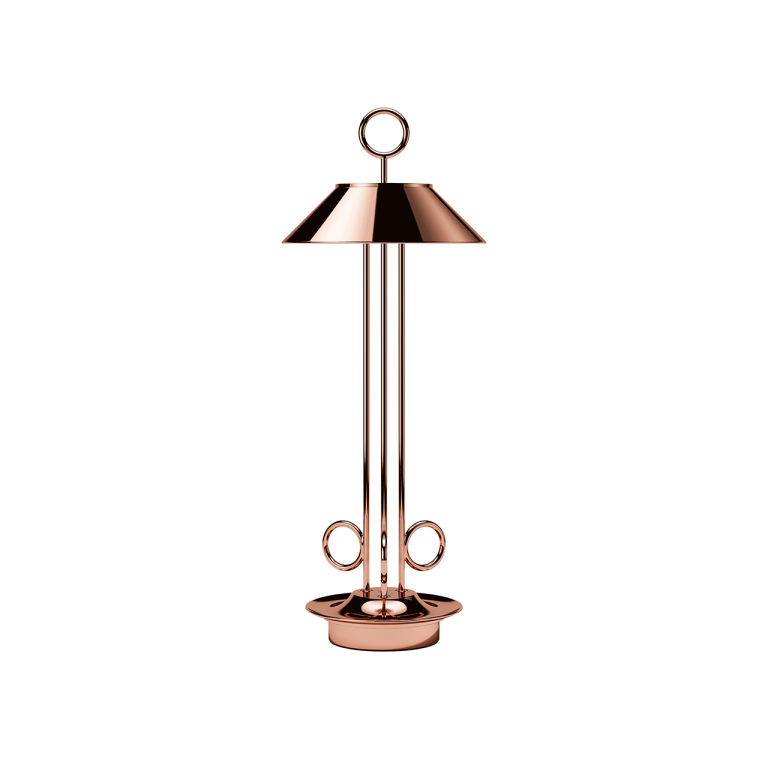 SIGOR Akku-Tischleuchte Nudiderot 425mm kupferfarben 2,2W FlexMood 2200K/2700K IP54 168/197lm