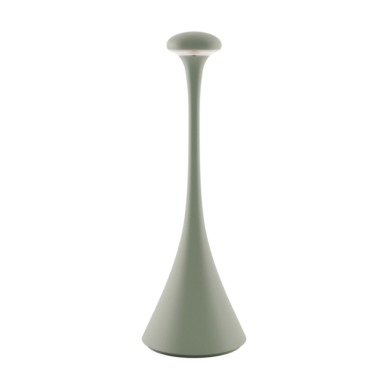 SIGOR Akku-Tischleuchte Nudrop 290mm salbeigrün 2,2W Flex-Mood 2200K/2700K IP54 168/197lm