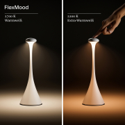 Akku-Tischleuchte Nudrop 290mm salbeigrün 2,2W Flex-Mood 2200K/2700K IP54 168/197lm