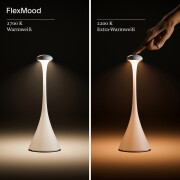Akku-Tischleuchte Nudrop 290mm goldfarben 2,2W Flex-Mood 2200K/2700K IP54 168/197lm