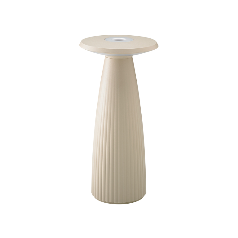 SIGOR Akku-Tischleuchte Nuflair 245mm dünenbeige 2,2W Flex-Mood 2200K/2700K IP54