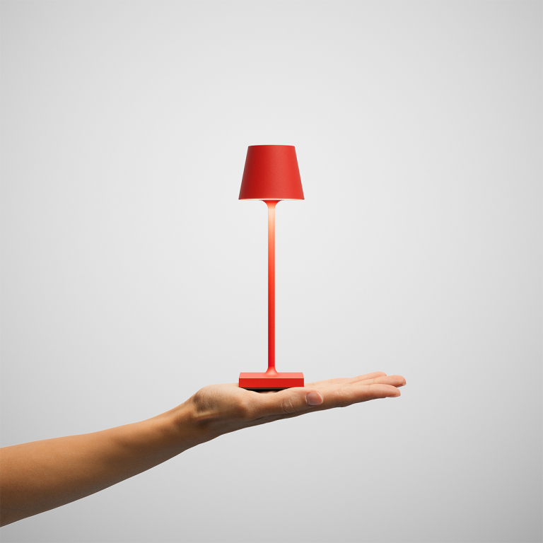 SIGOR Akku-Tischleuchte Nuindie pocket 210mm feuerrot 1,4W Flex-Mood 2200K/2700K IP54