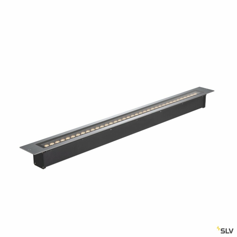 SLV DASAR® 1200, Bodeneinbauleuchte, 34W, 3000K, IP65/IP67, quadratisch, edelstahl