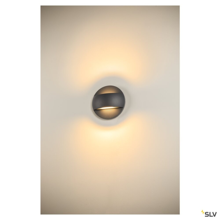 SLV LID II UP/DOWN, Wandaufbauleuchte, 2700/3000K, 28W, PHASE, 100°, anthrazit