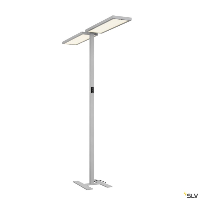 SLV WORKLIGHT PRO, Stehleuchte, 150W, 4000K, Touch, grau