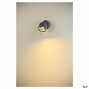 R-CUBE, Wand- und Deckenaufbauleuchte, 2700/3000K, 15W, PHASE, 70°, anthrazit
