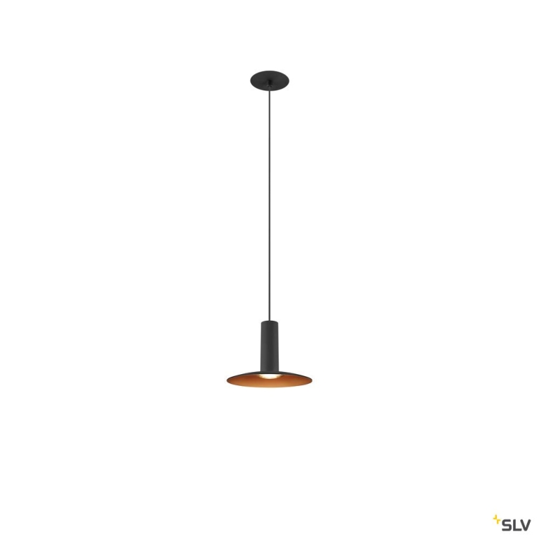 SLV LALU®, Pendelleuchte, Led Base, Einbau, Mix&Match, 150cm, 9.5W, 3000K, PHASE, schwarz