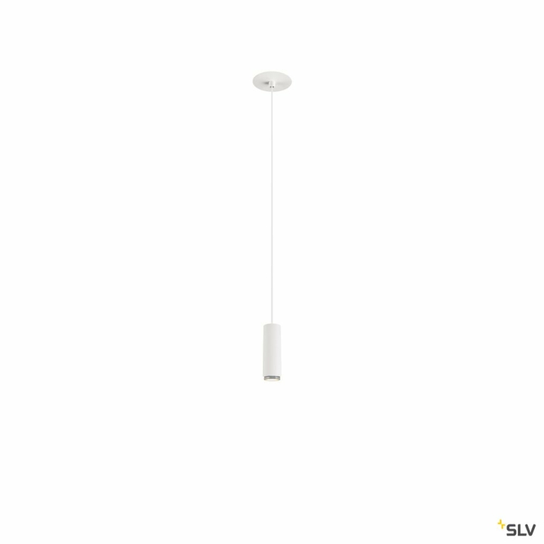 SLV LALU®, Pendelleuchte, Led Base, Einbau, Mix&Match, 150cm, 9.5W, 3000K, PHASE, weiß